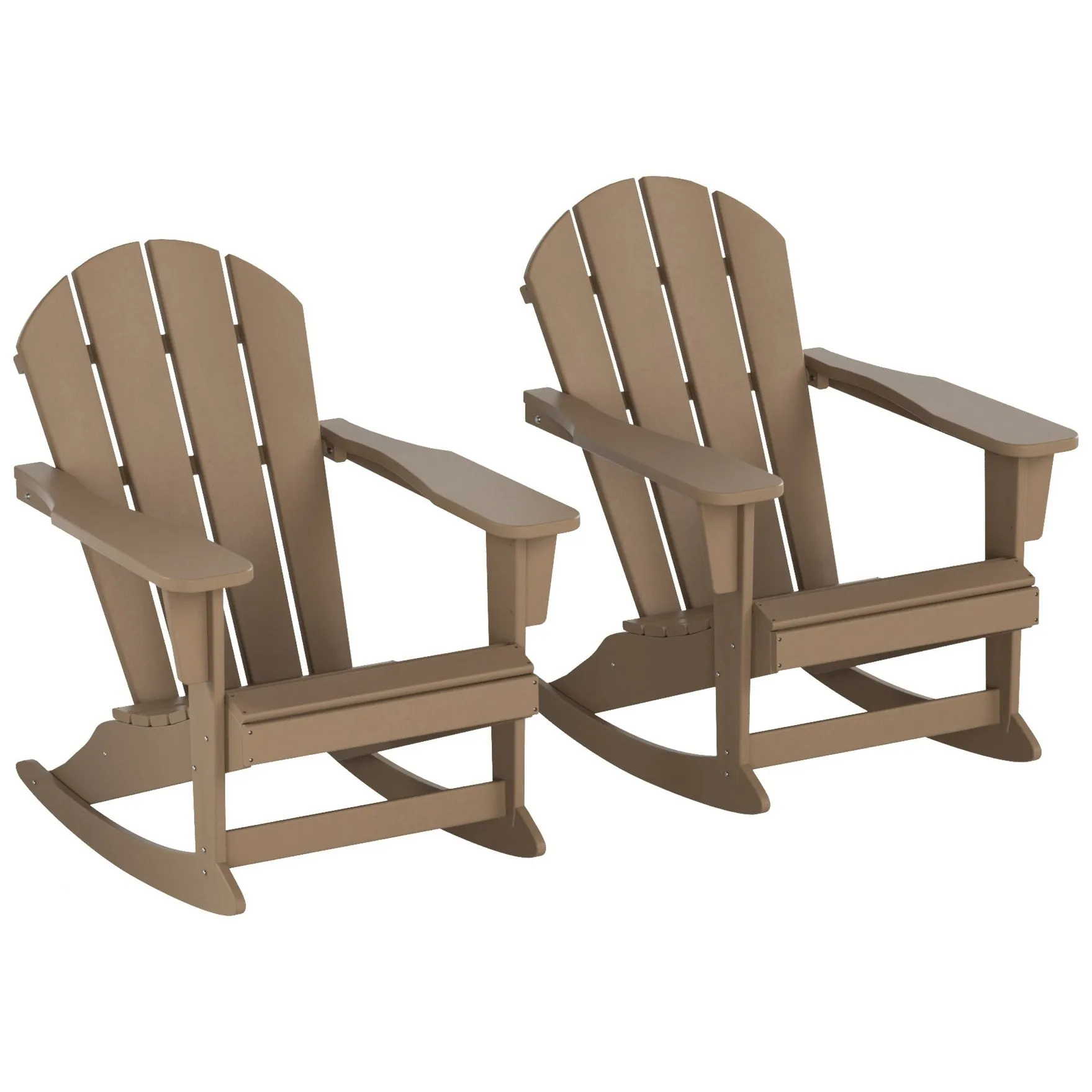 Polytrends Laguna Hdpe All Weather Outdoor Patio Rocking Chair (Set of 2)