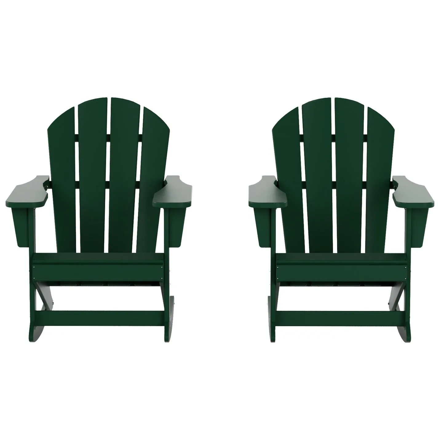 Polytrends Laguna Hdpe All Weather Outdoor Patio Rocking Chair (Set of 2)