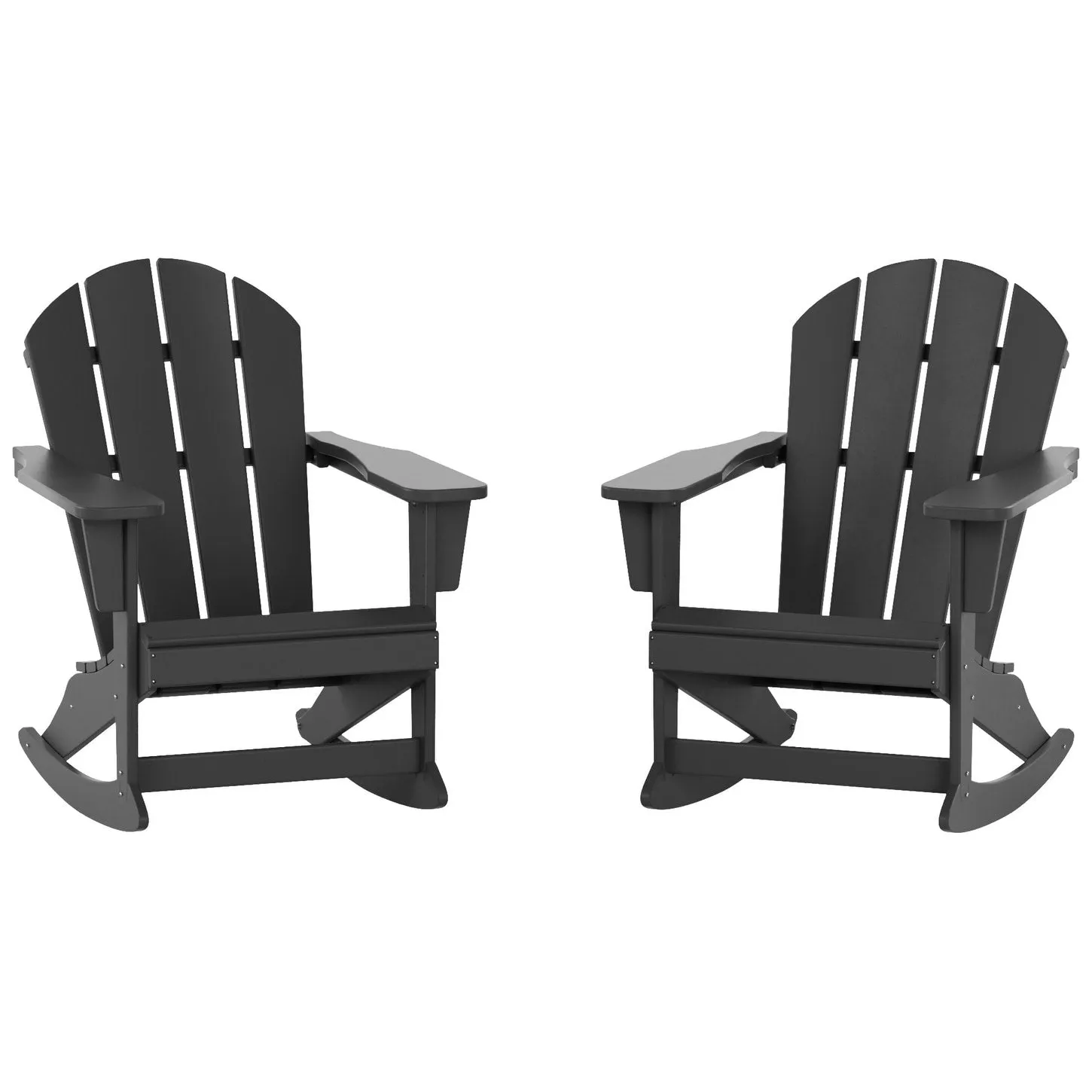 Polytrends Laguna Hdpe All Weather Outdoor Patio Rocking Chair (Set of 2)