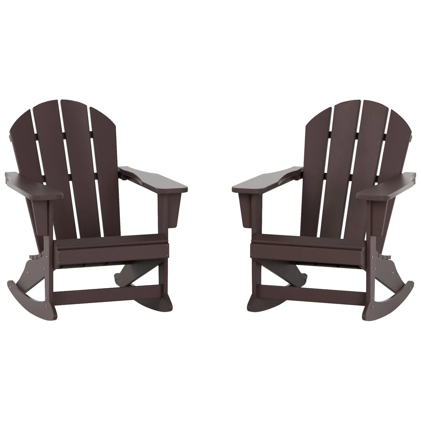 Polytrends Laguna Hdpe All Weather Outdoor Patio Rocking Chair (Set of 2)