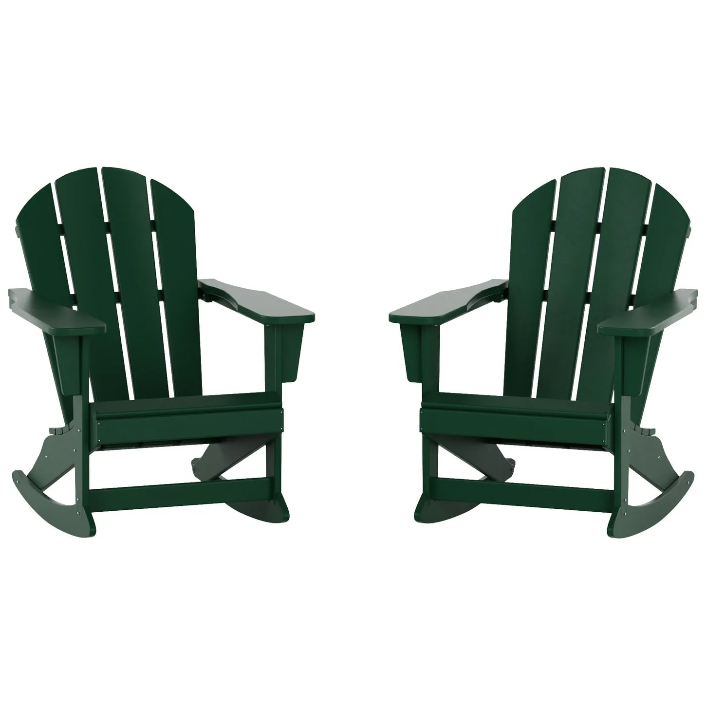 Polytrends Laguna Hdpe All Weather Outdoor Patio Rocking Chair (Set of 2)