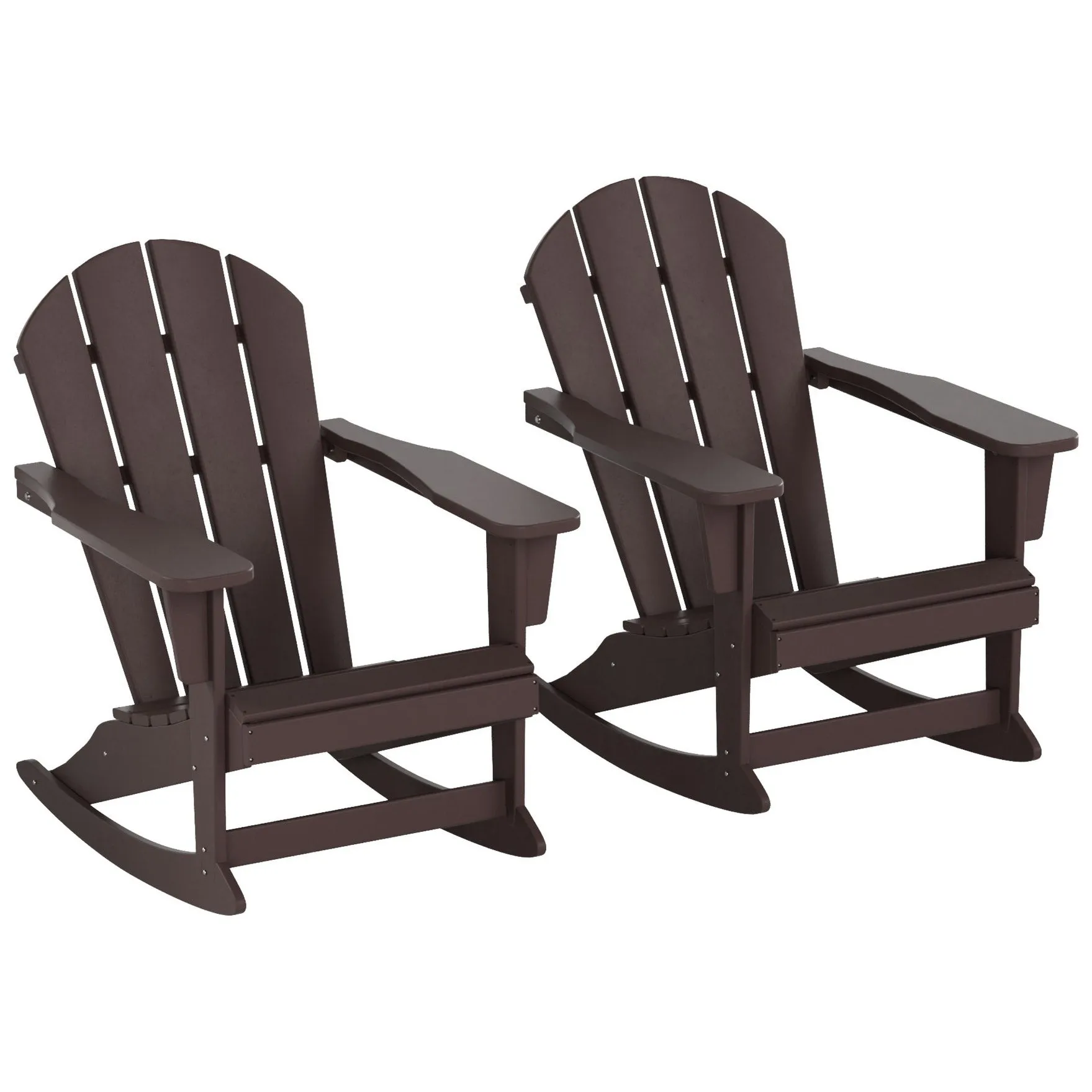 Polytrends Laguna Hdpe All Weather Outdoor Patio Rocking Chair (Set of 2)