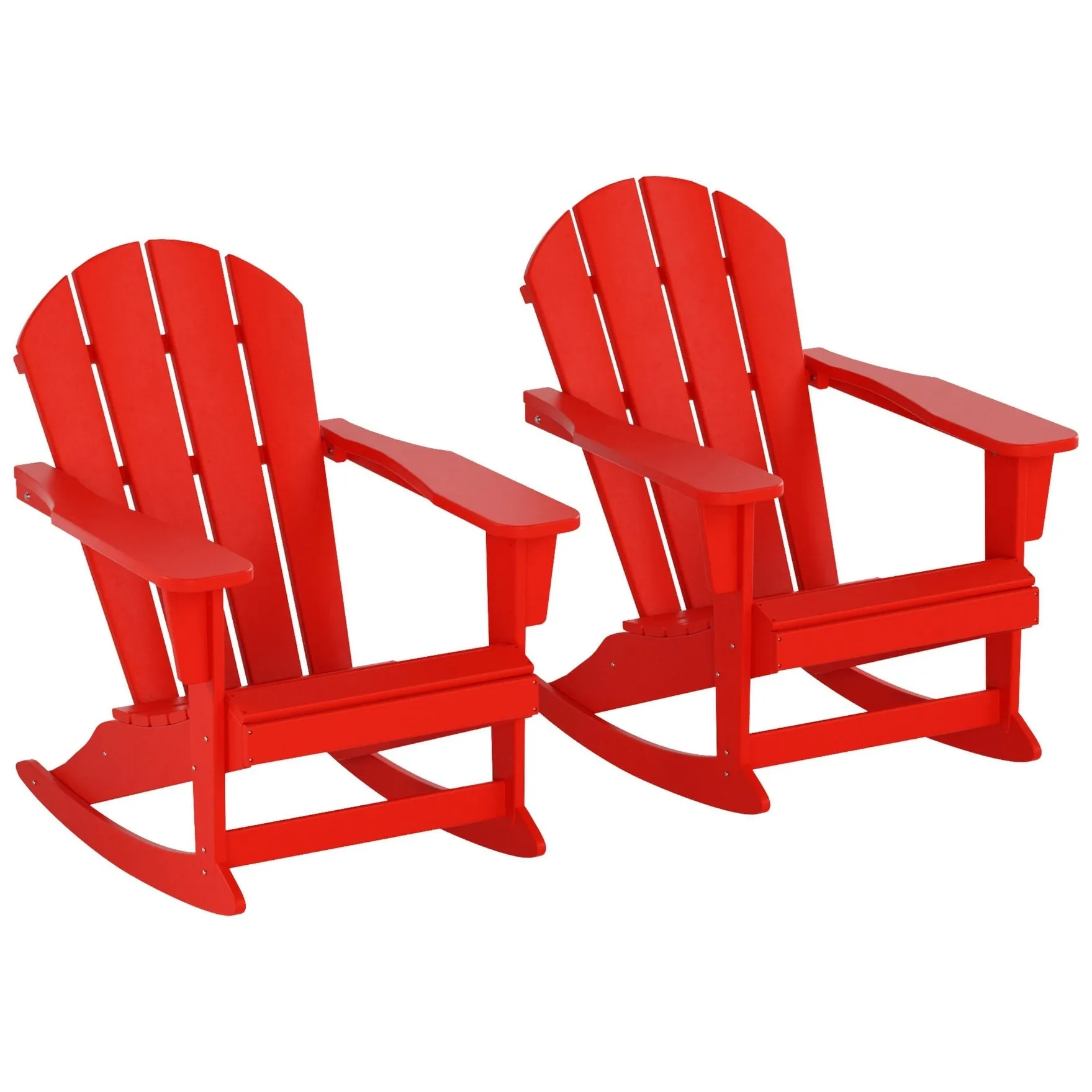 Polytrends Laguna Hdpe All Weather Outdoor Patio Rocking Chair (Set of 2)