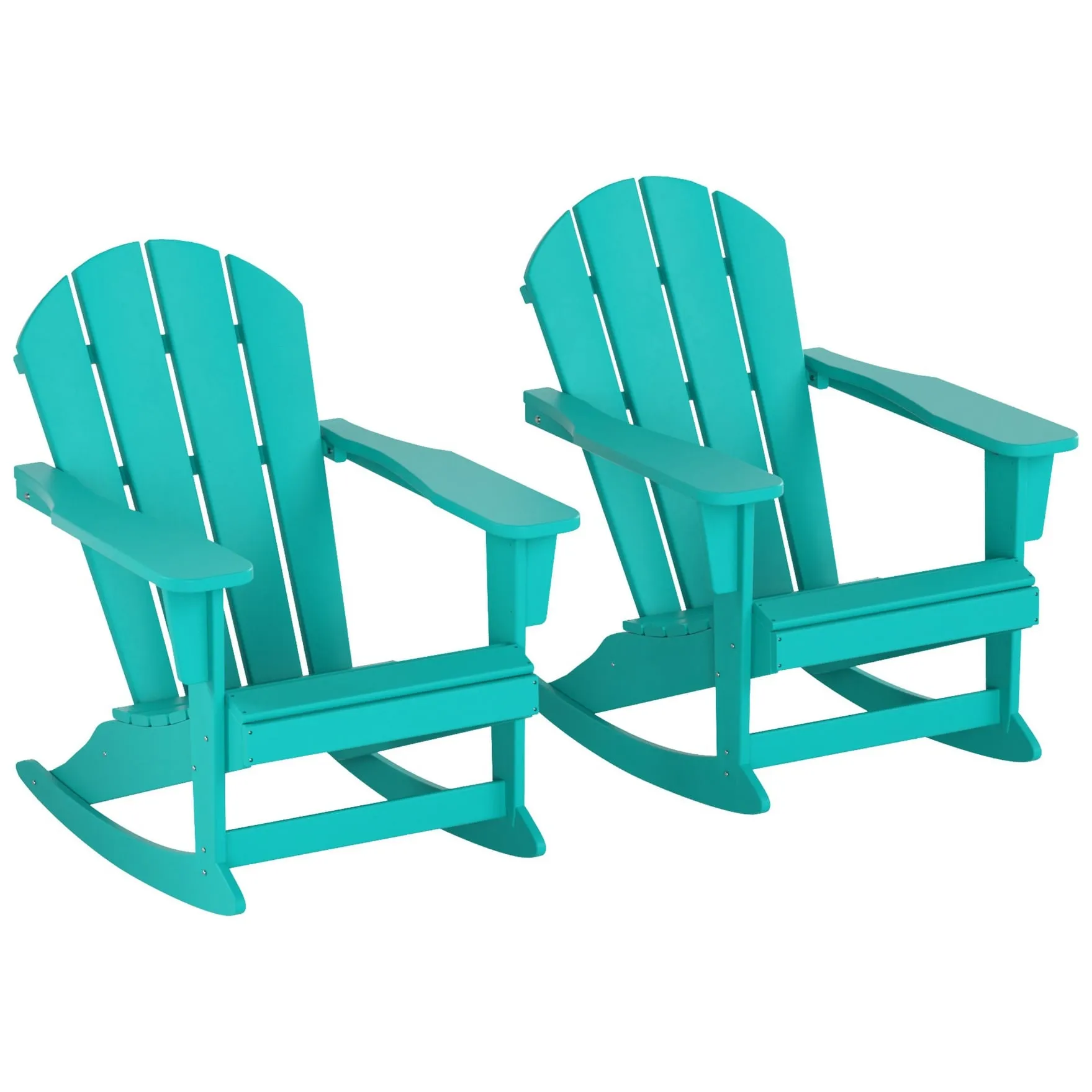 Polytrends Laguna Hdpe All Weather Outdoor Patio Rocking Chair (Set of 2)