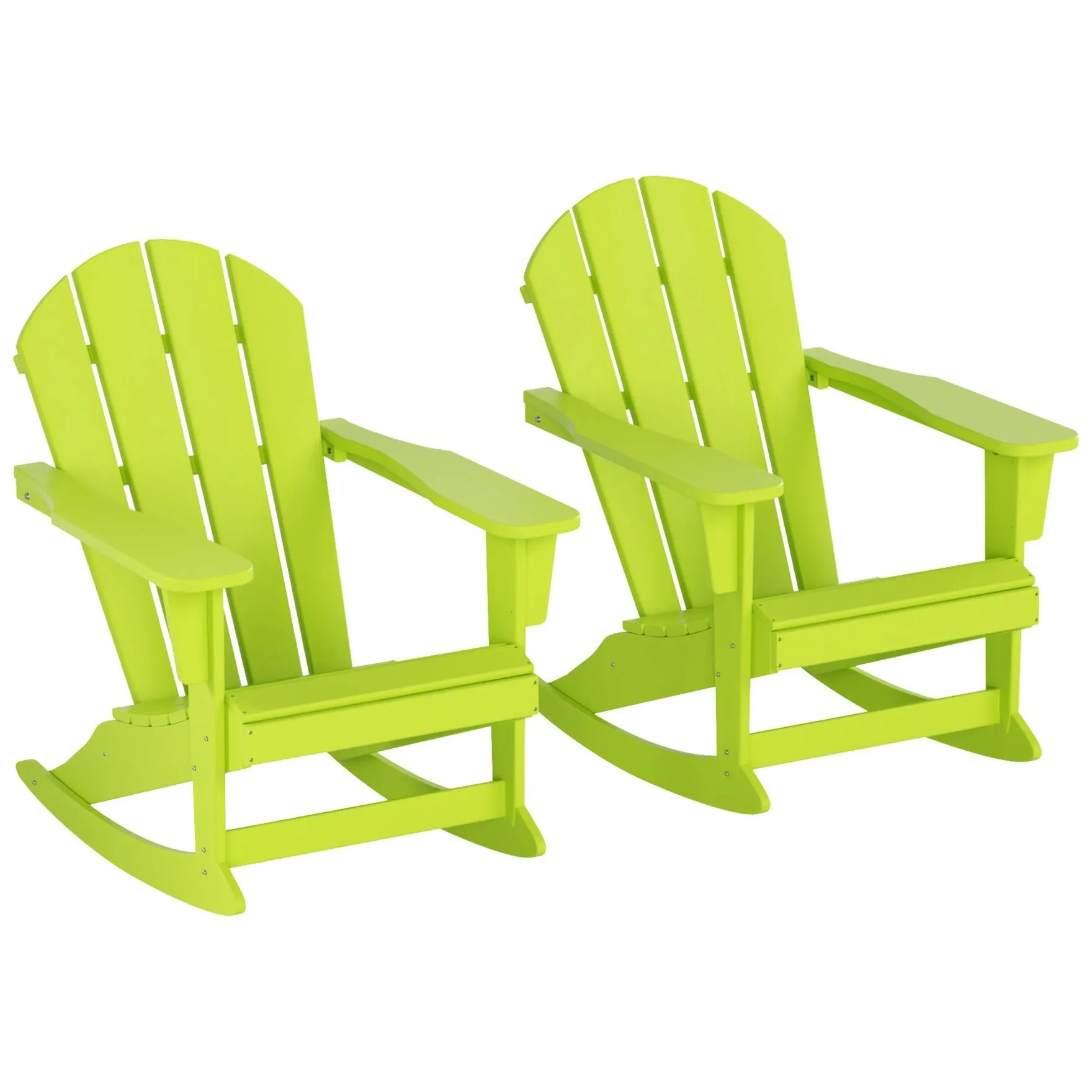 Polytrends Laguna Hdpe All Weather Outdoor Patio Rocking Chair (Set of 2)