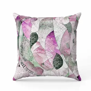 Rock Heaven Faux Suede Reversible Throw Pillow Purple and Green