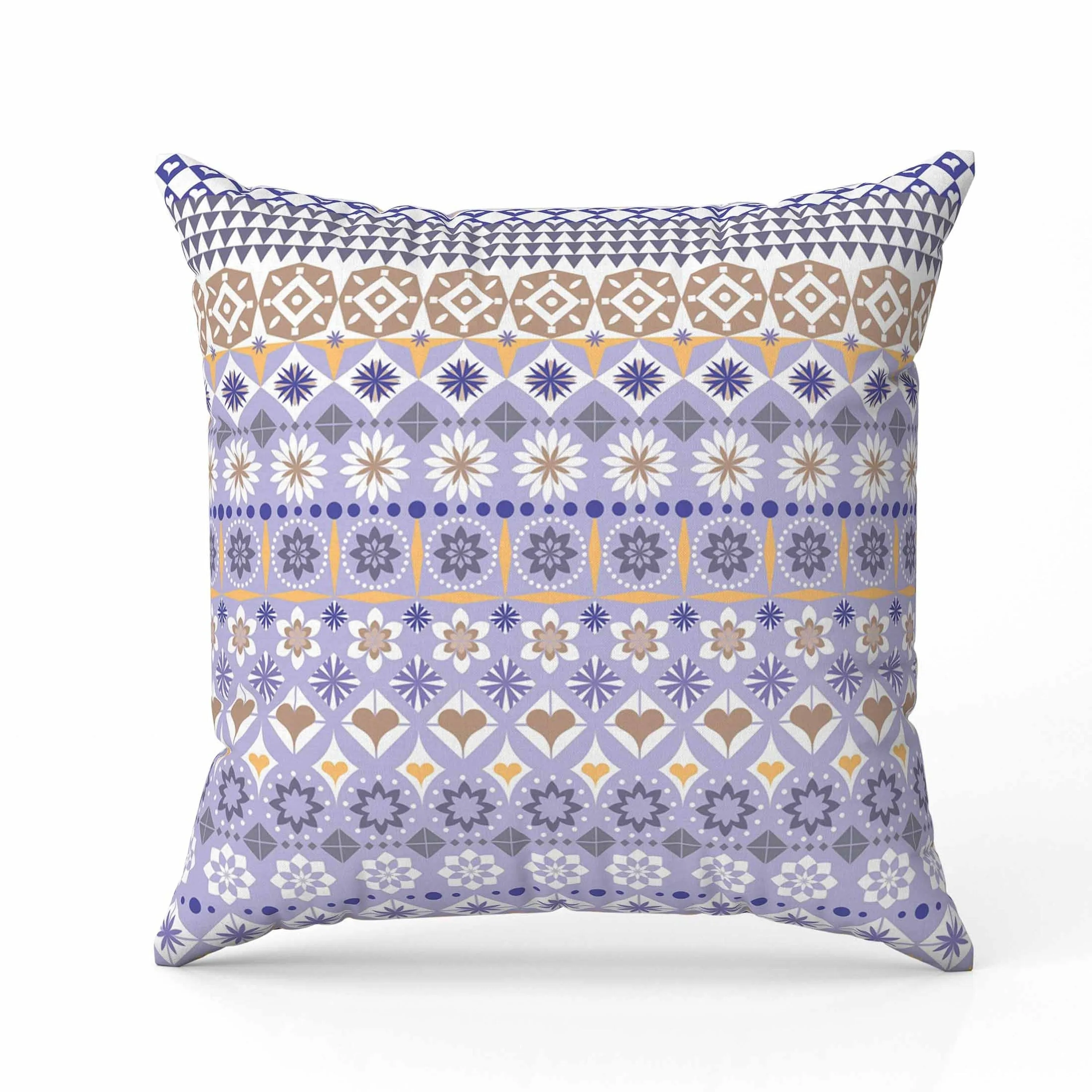 Shape Synergy Faux Suede Reversible Throw Pillow Blue and Gray