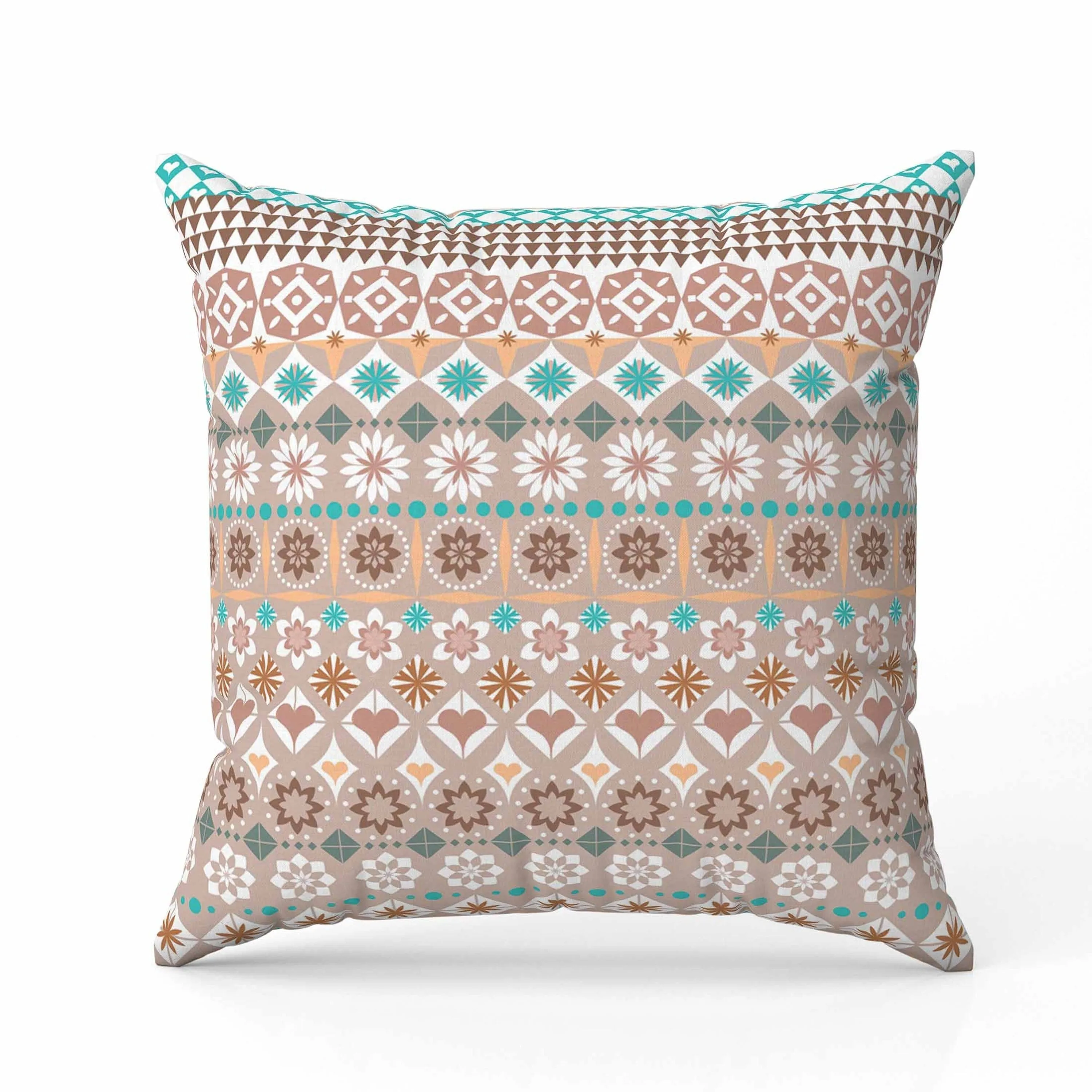 Shape Synergy Faux Suede Reversible Throw Pillow Light and Orange