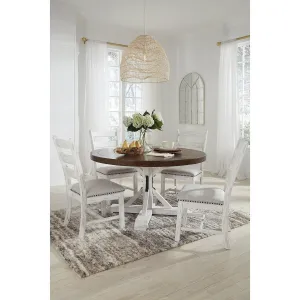 Signature Design by Ashley Valebeck Brown/White/Beige 5-Piece Dining Package