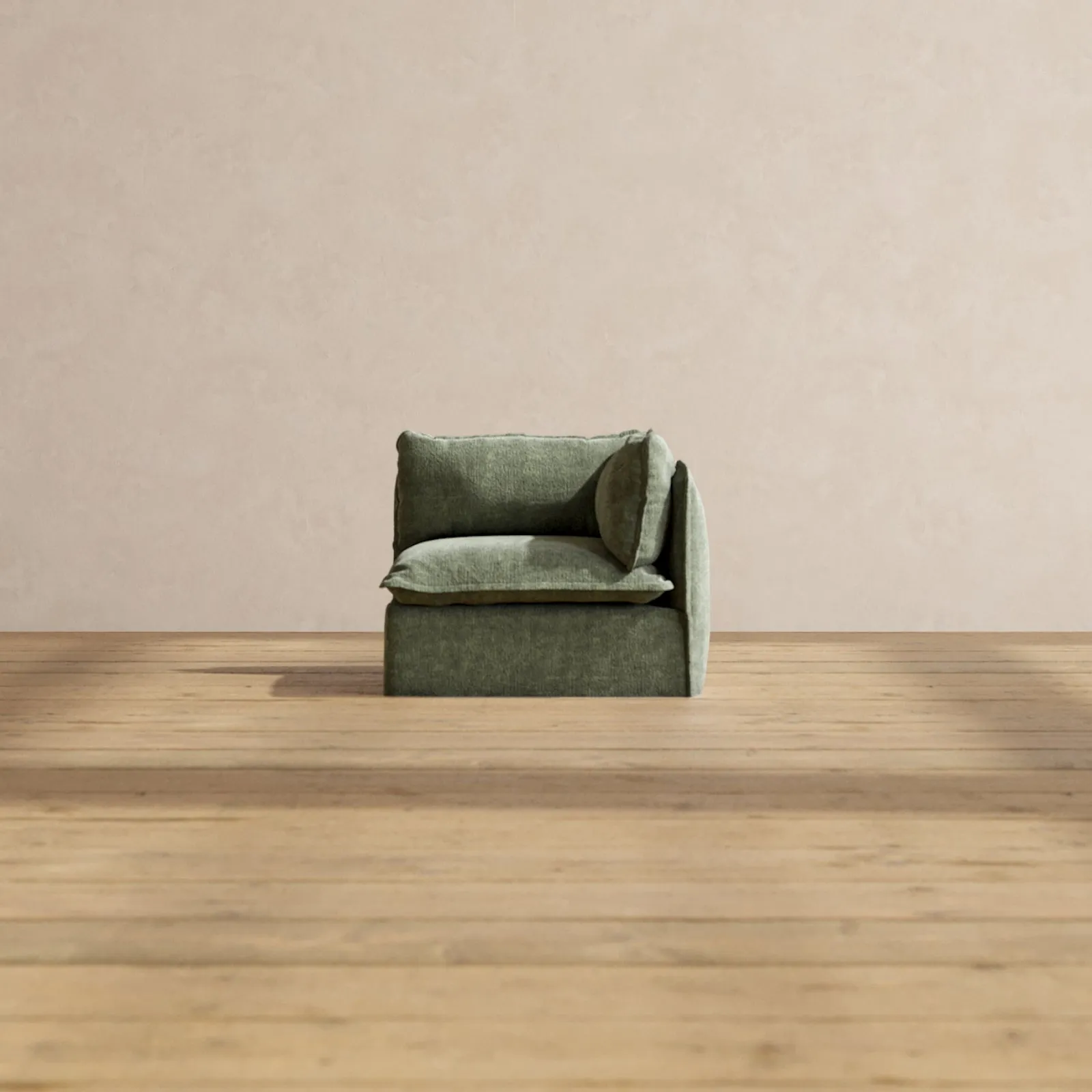 Slipcover Only - Modular Performance End Chair | Heirloom Velvet in Willow