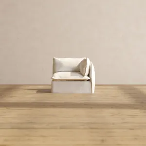 Slipcover Only - Modular Performance End Chair | Knit Boucle in Mousse
