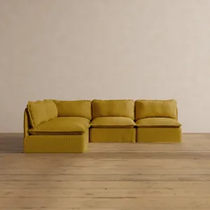 Slipcover Only - Modular Washable 5-Seater Open-Ends Corner Sectional in Kiiro