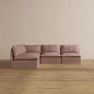 Slipcover Only - Modular Washable 5-Seater Open-Ends Corner Sectional in Sakura