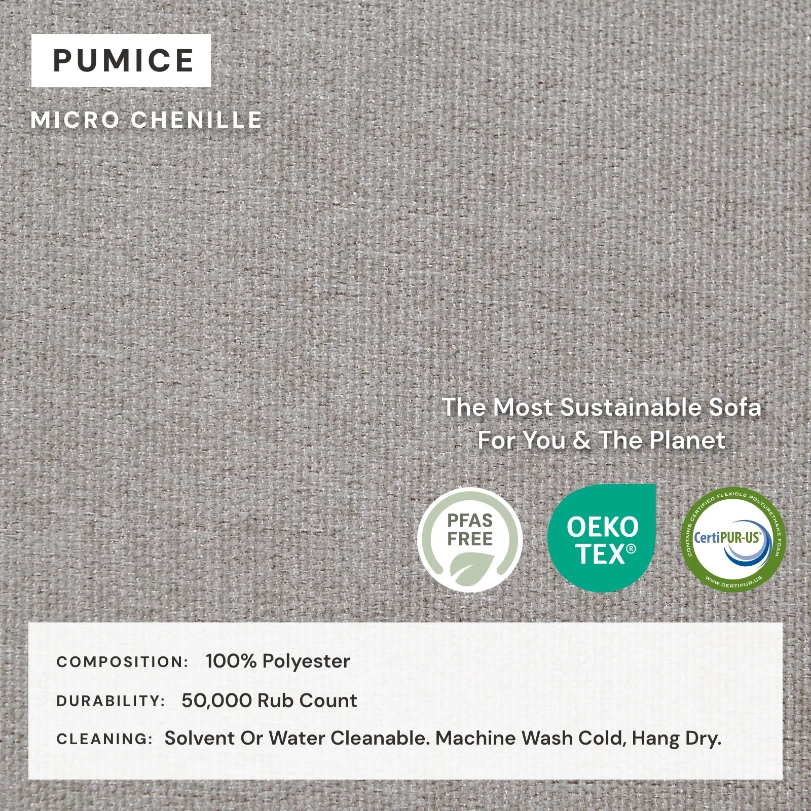 Slipcover Only - Modular Washable 6-Seater Open-Ends U-Sectional in Pumice