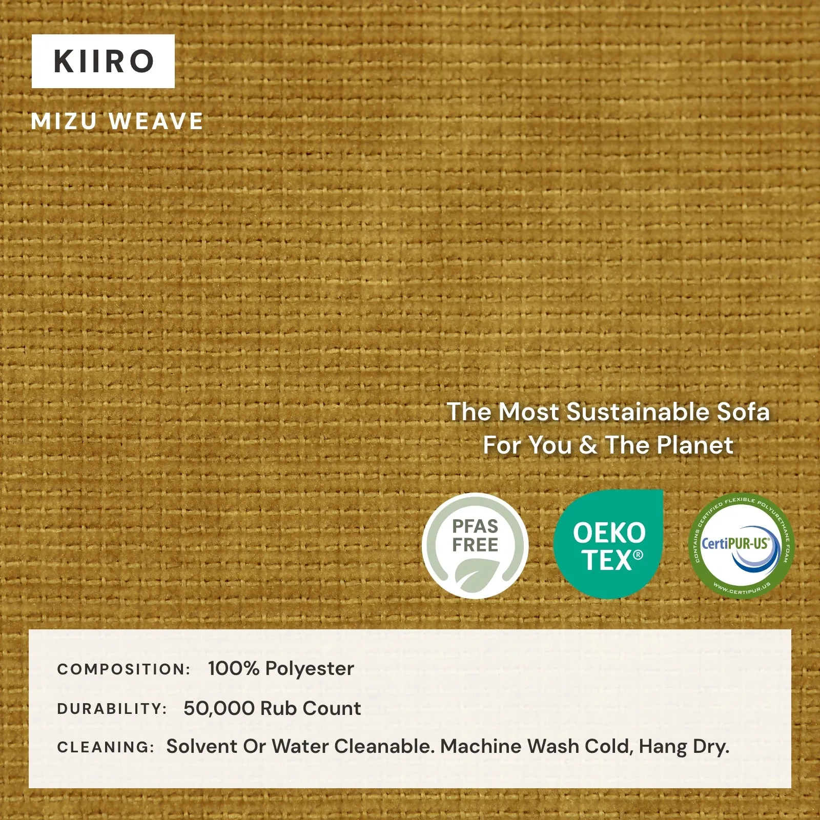 Slipcover Only - Modular Washable 7-Seater U-Sectional   Bench Ottoman in Kiiro