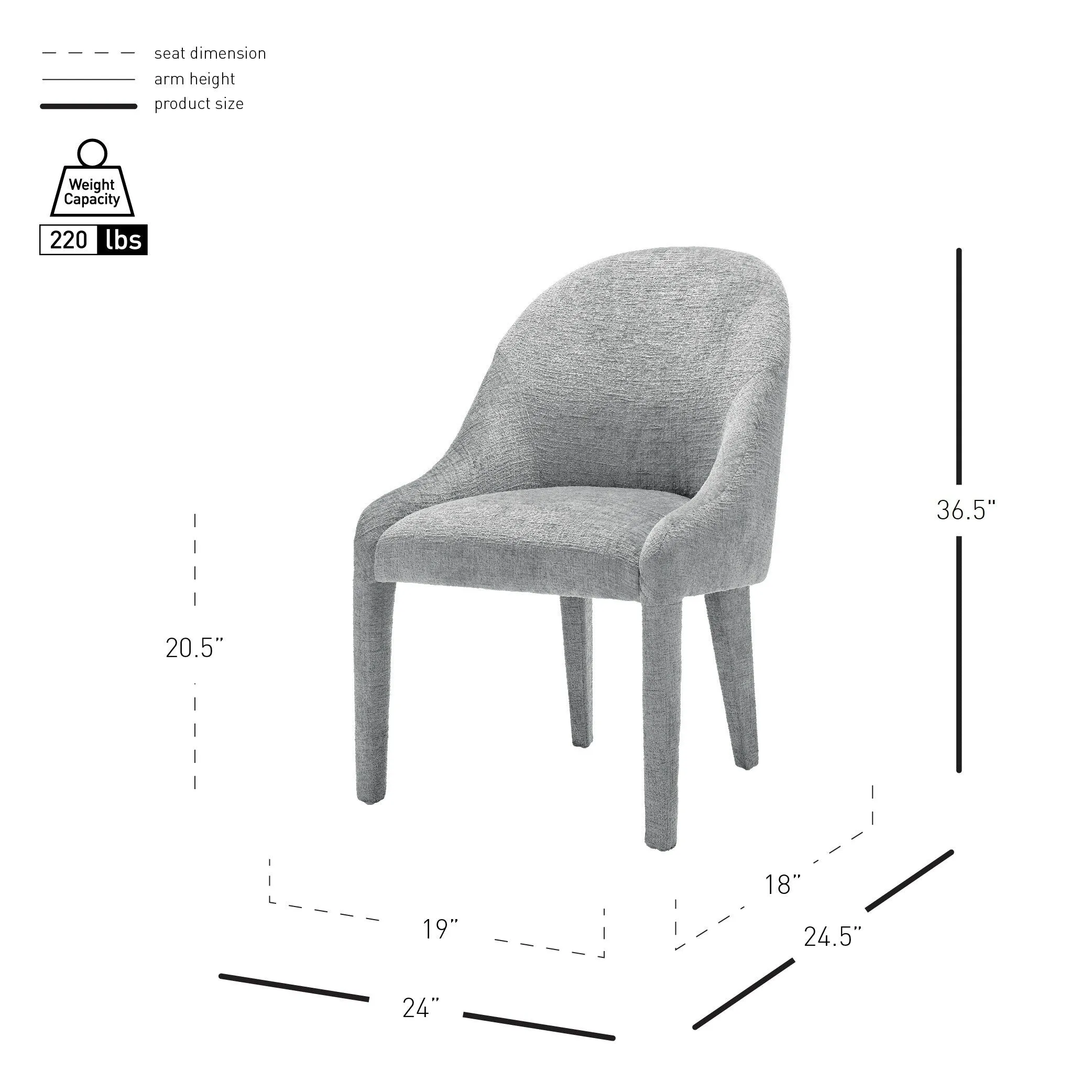 Stacy Chenille Dining Side Chair