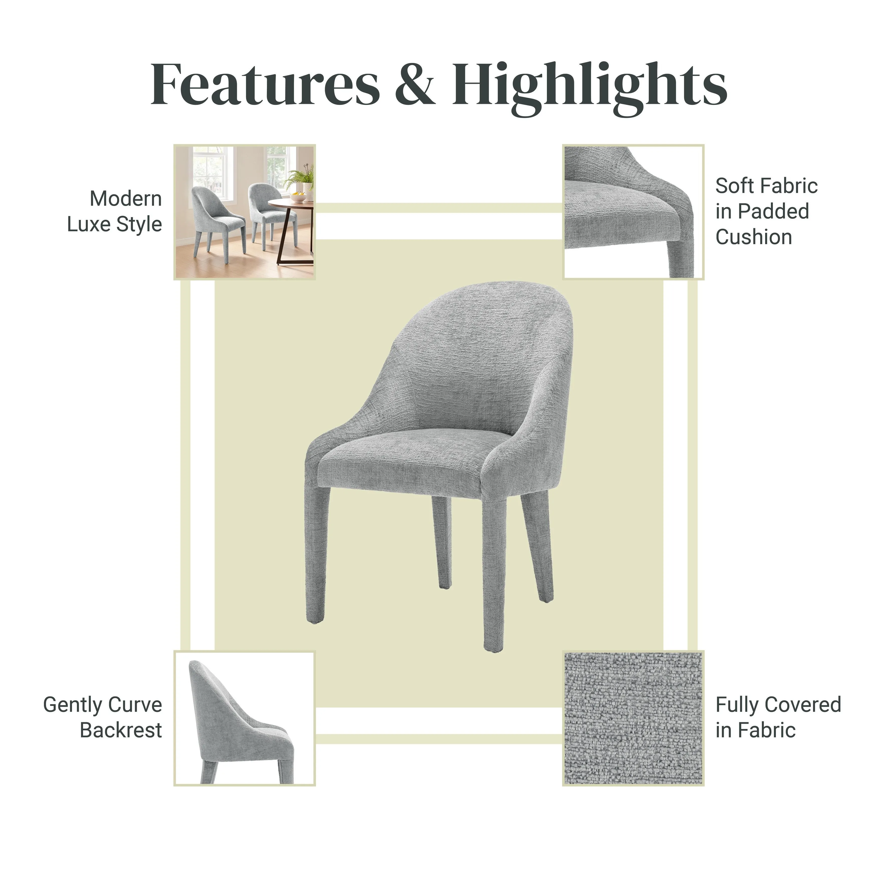 Stacy Chenille Dining Side Chair