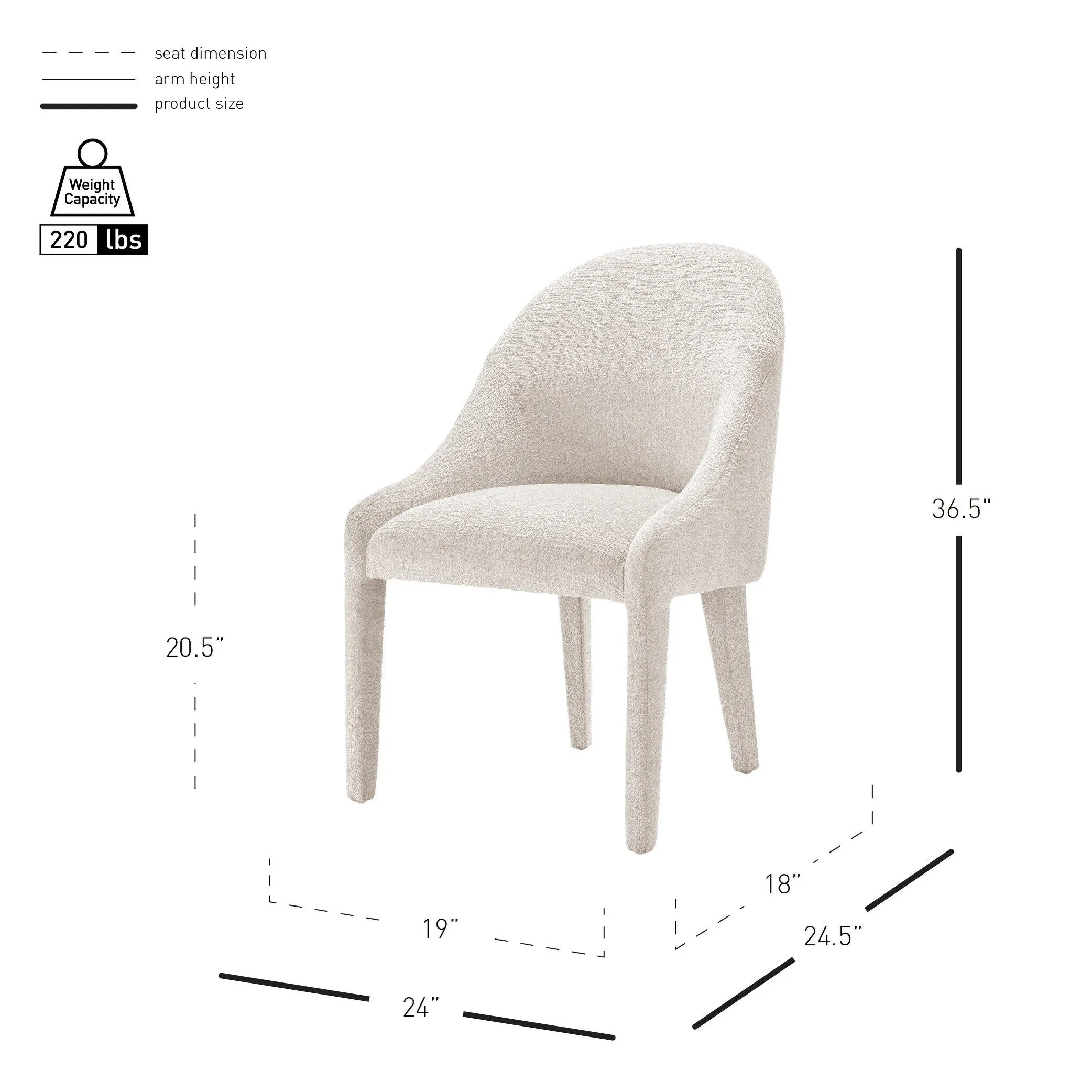 Stacy Chenille Dining Side Chair