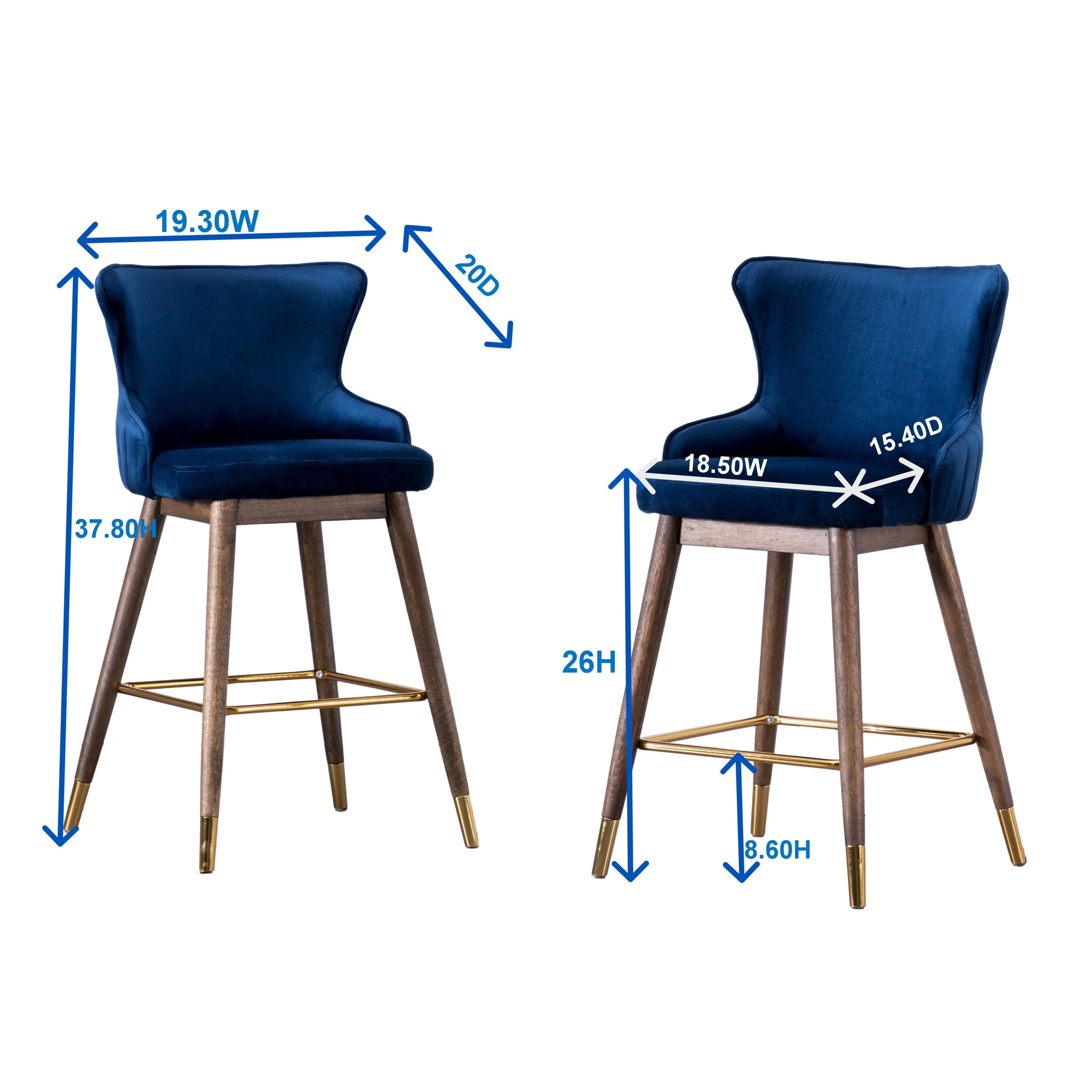 Stylish Velvet Upholstered Armchair with Tufted Back and Wooden Legs. a Perfect Addition to Any Living Room or Bedroom.