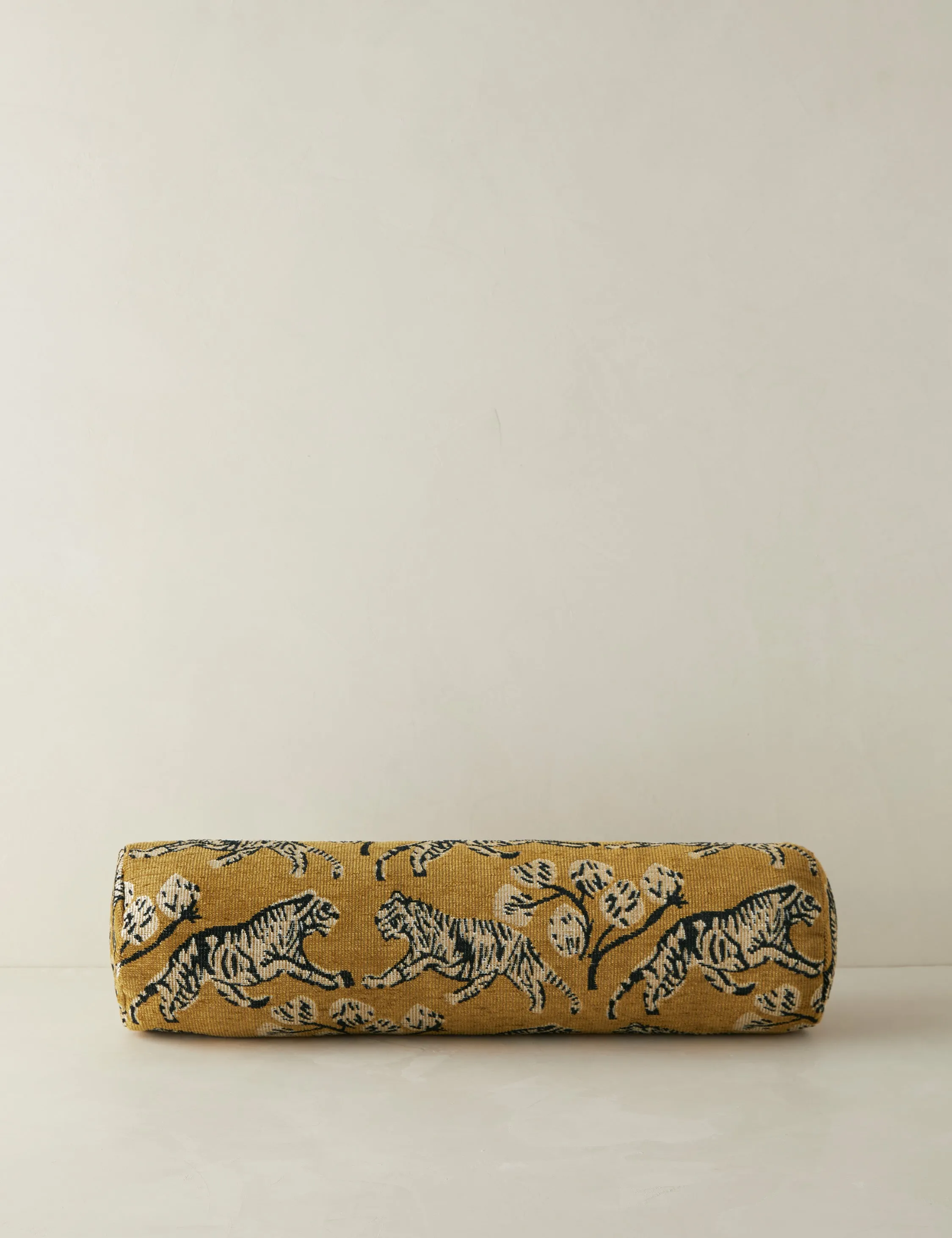Tiger Jacquard Bolster Pillow by Sarah Sherman Samuel