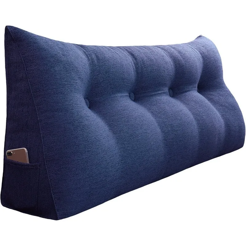 WOWMAX Bed Rest Wedge Reading Pillow Headboard Back Support Cushion