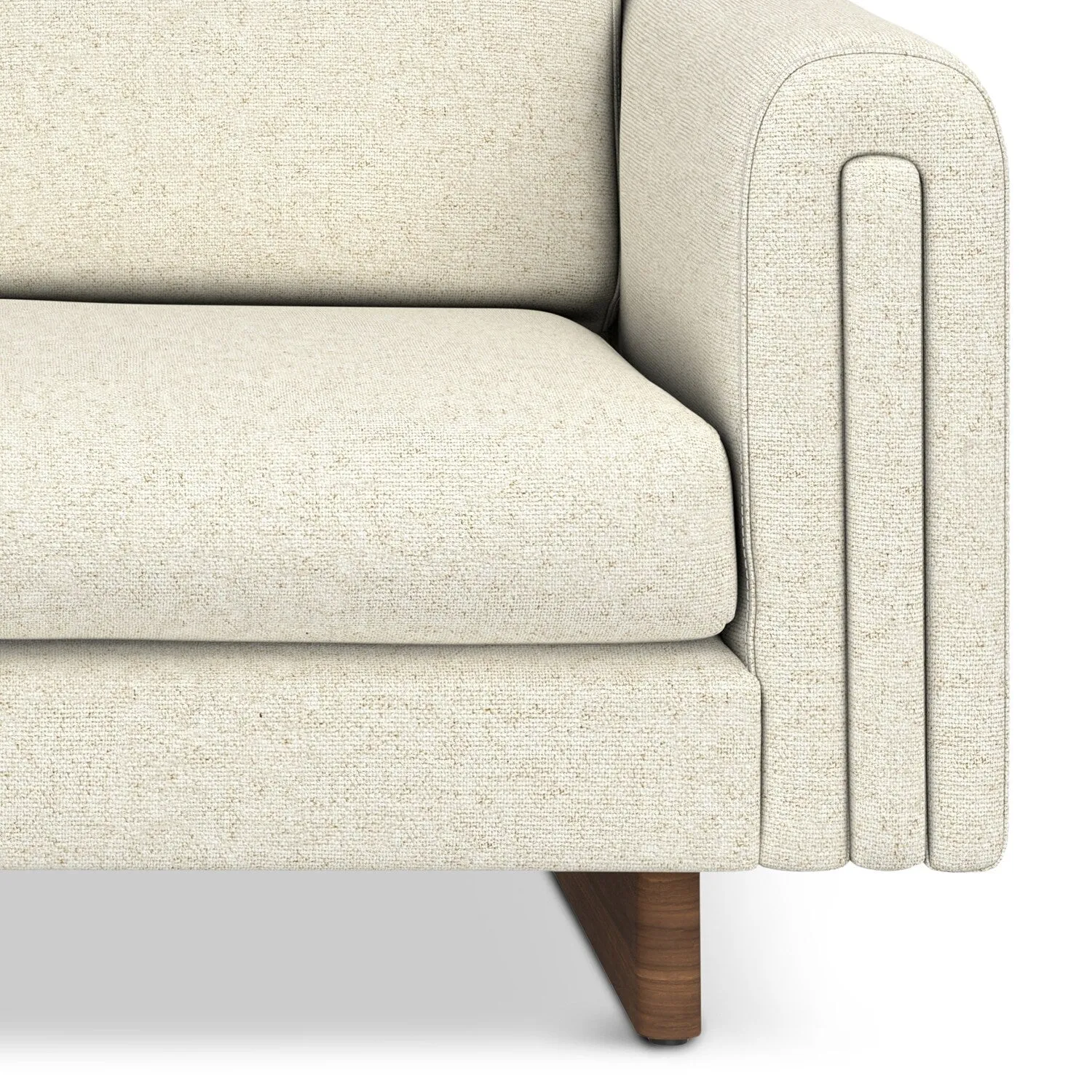 WYNDENHALL Drayton 61 inch Wide Contemporary Loveseat Sofa in Tightly Woven Performance Fabric - 61 W x 38 D x 30 H