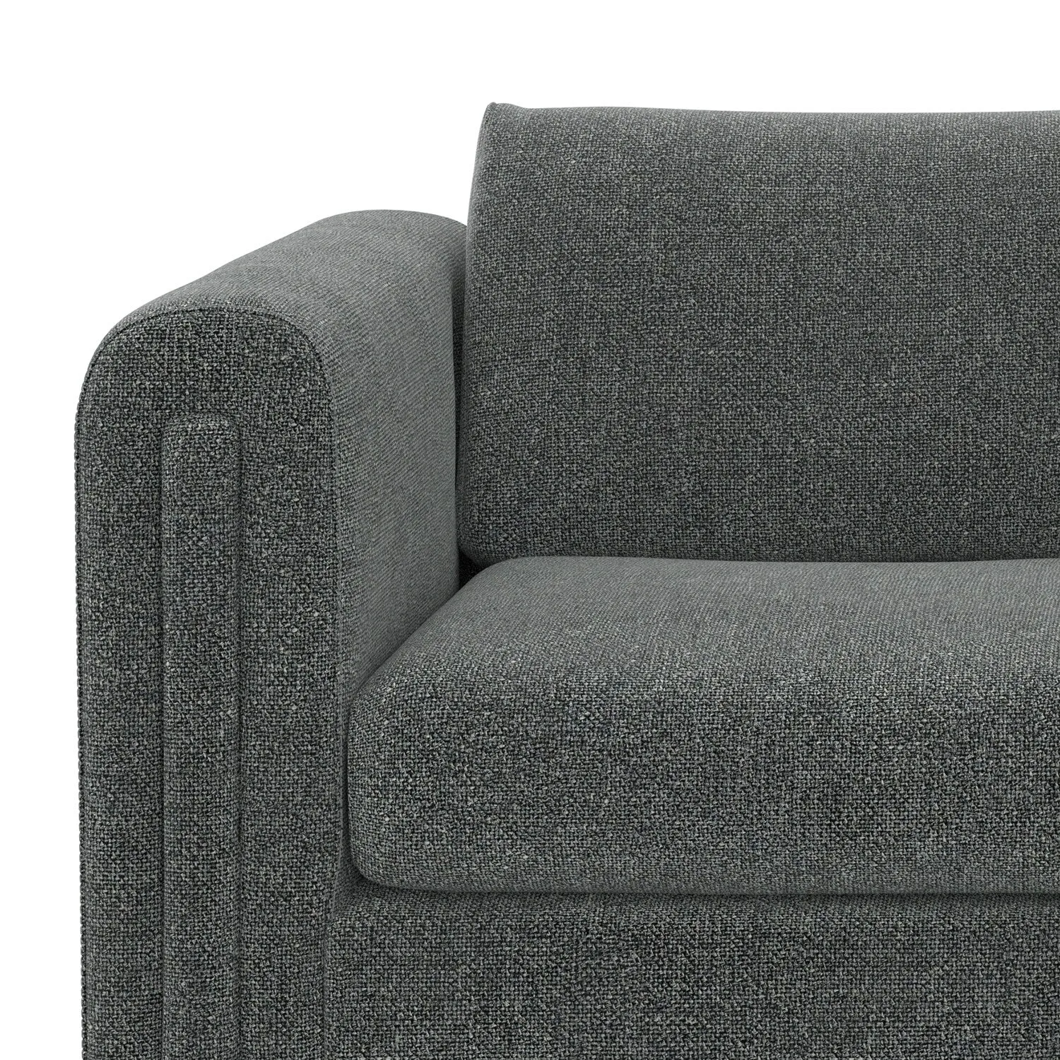 WYNDENHALL Drayton 61 inch Wide Contemporary Loveseat Sofa in Tightly Woven Performance Fabric - 61 W x 38 D x 30 H
