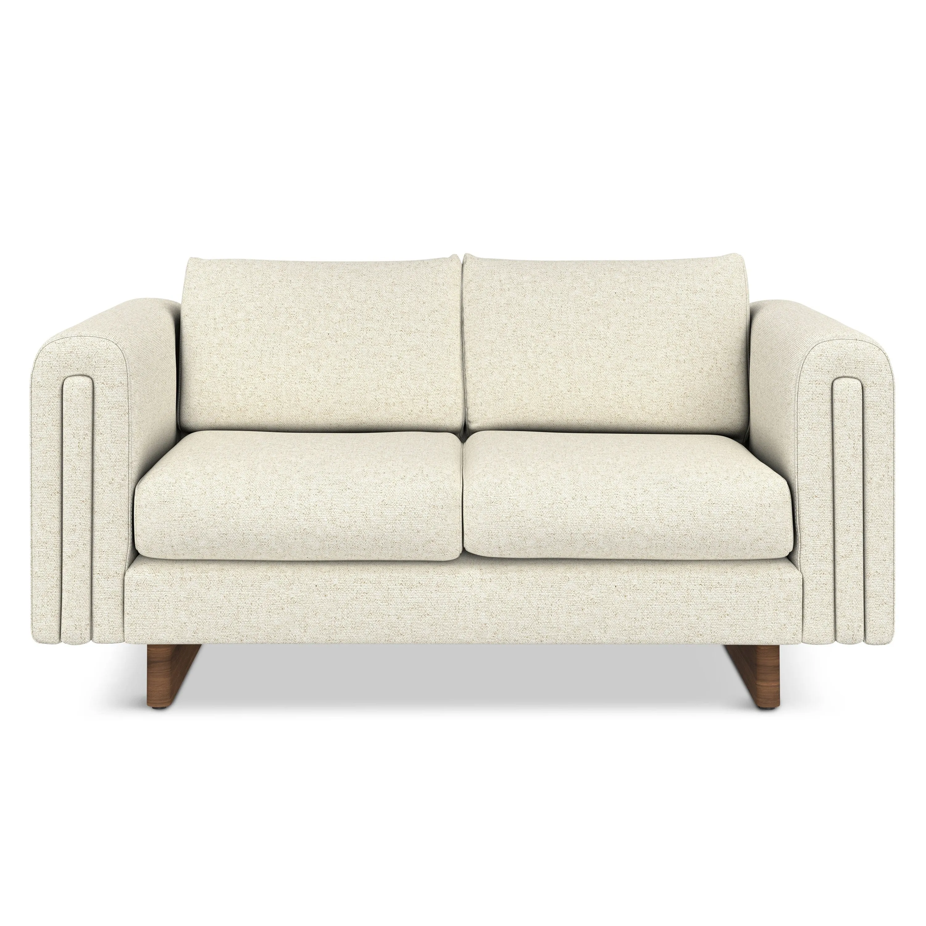 WYNDENHALL Drayton 61 inch Wide Contemporary Loveseat Sofa in Tightly Woven Performance Fabric - 61 W x 38 D x 30 H