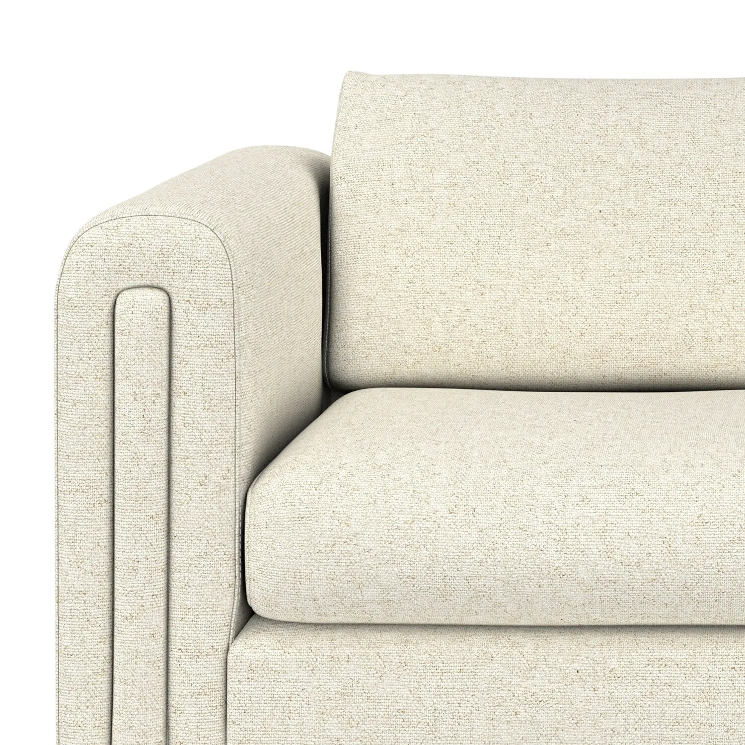 WYNDENHALL Drayton 61 inch Wide Contemporary Loveseat Sofa in Tightly Woven Performance Fabric - 61 W x 38 D x 30 H