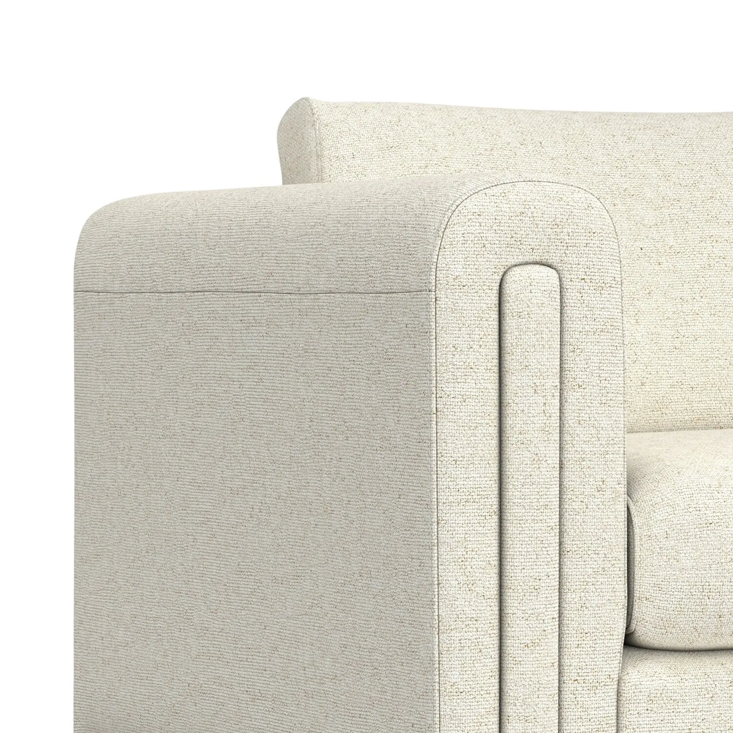 WYNDENHALL Drayton 61 inch Wide Contemporary Loveseat Sofa in Tightly Woven Performance Fabric - 61 W x 38 D x 30 H