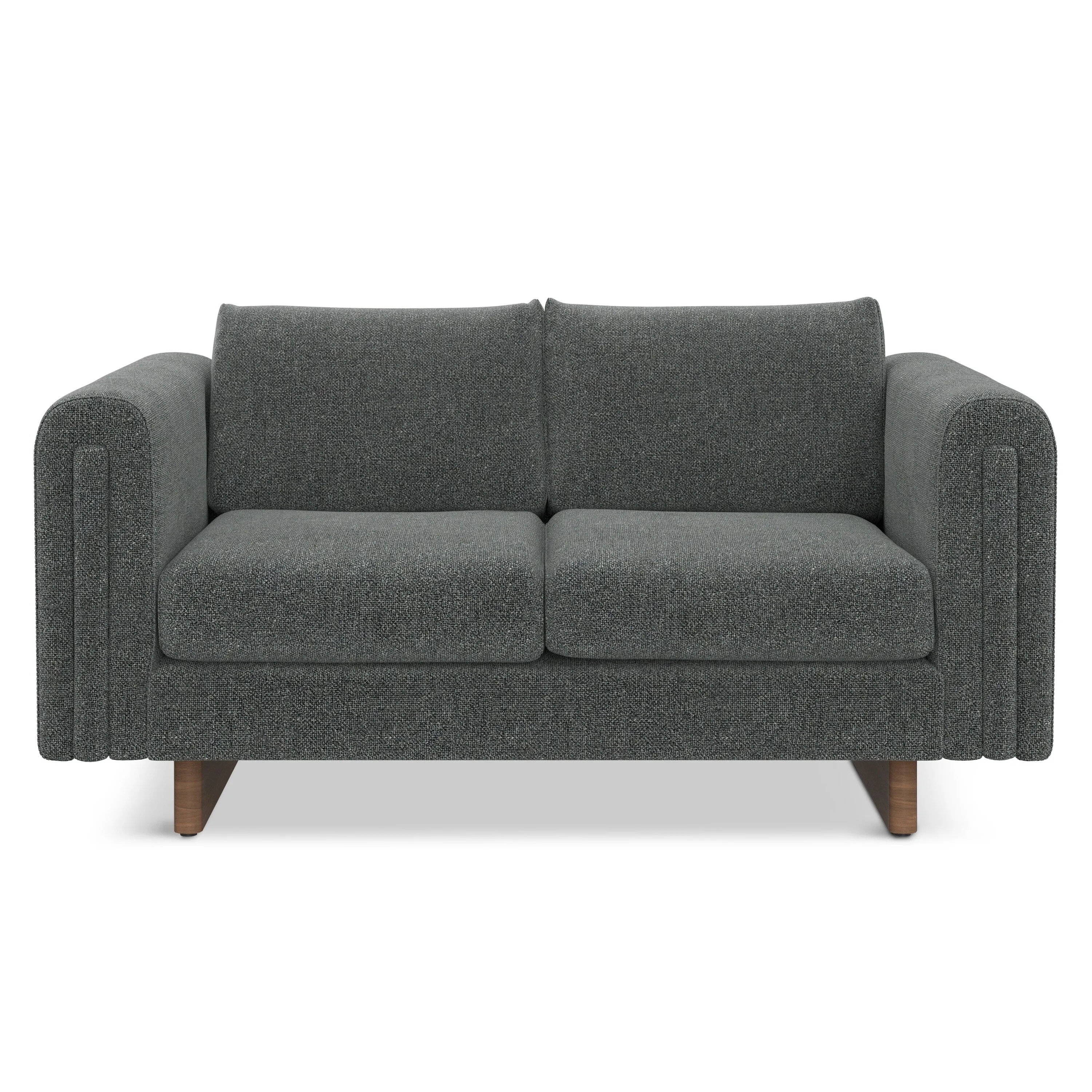 WYNDENHALL Drayton 61 inch Wide Contemporary Loveseat Sofa in Tightly Woven Performance Fabric - 61 W x 38 D x 30 H