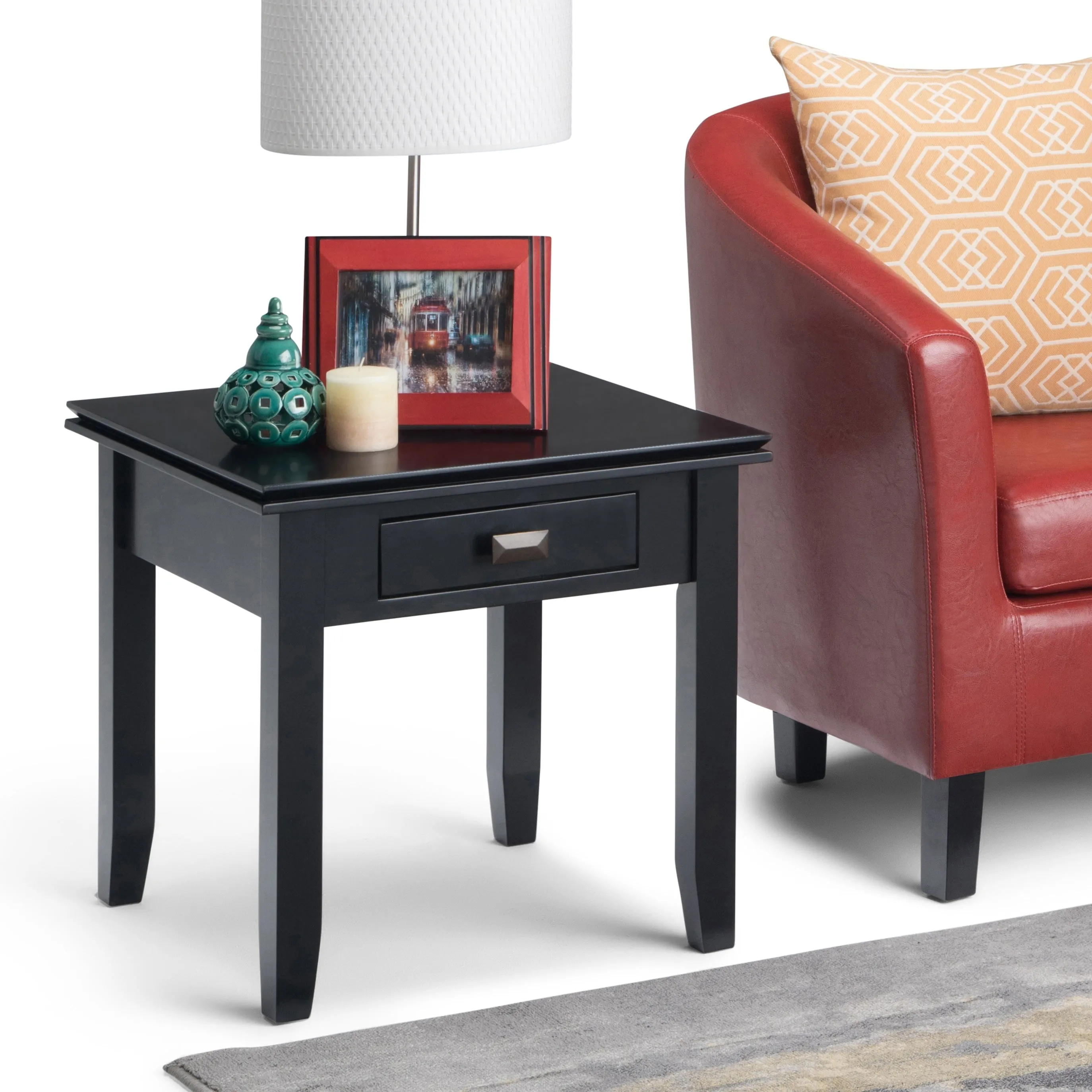 WYNDENHALL Stratford SOLID WOOD 21 inch Wide Square Transitional End Side Table